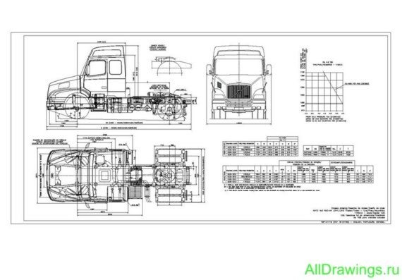 Volvo NH truck drawings (figures)
